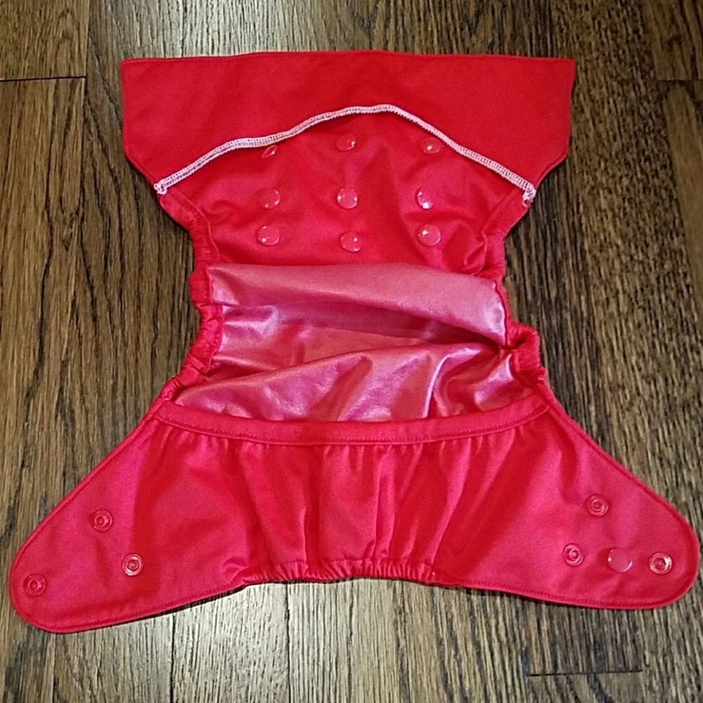 Diaper Safari Diaper Cover Red - Picture 2 of 3